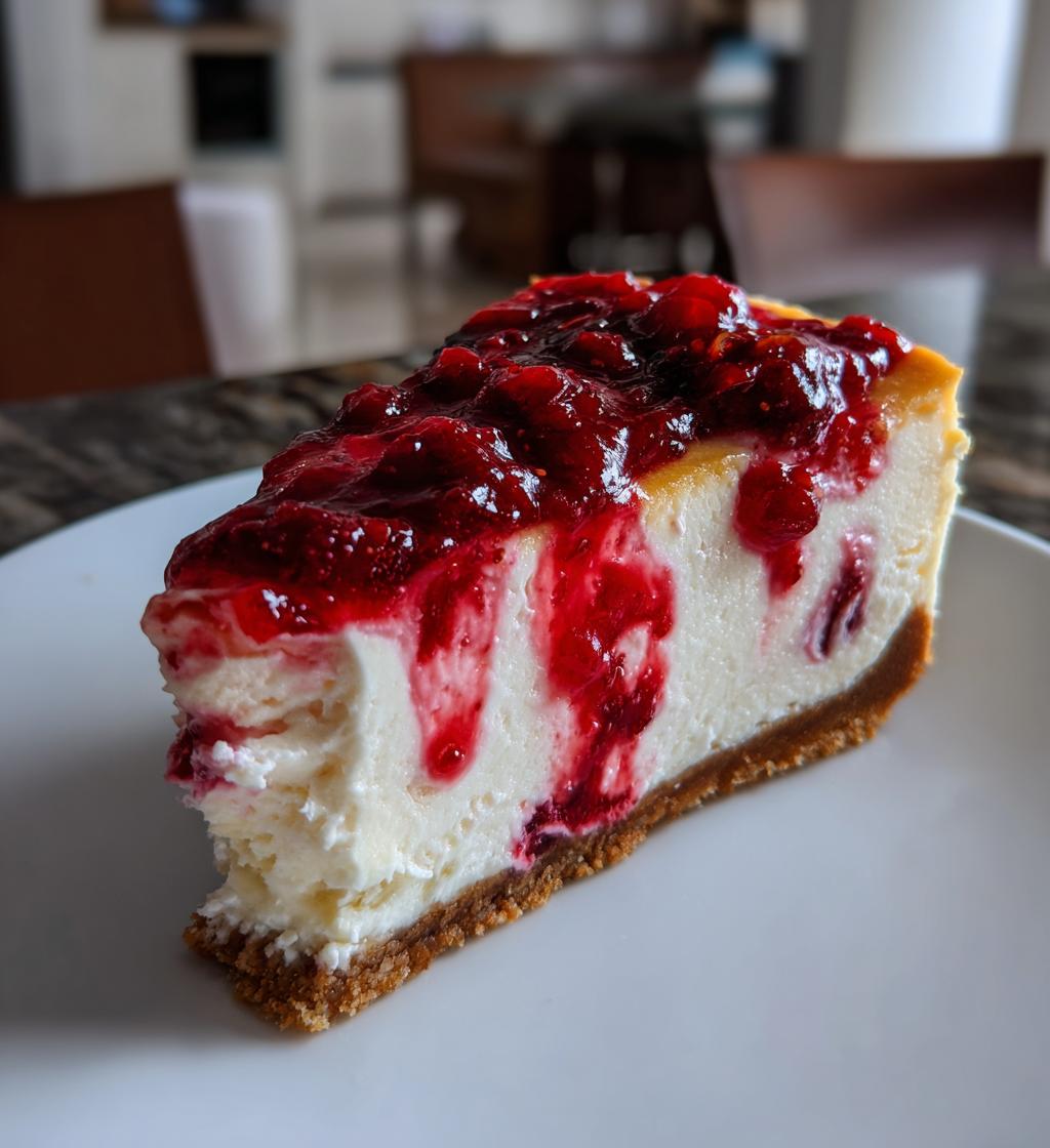 Cranberry Orange Cheesecake