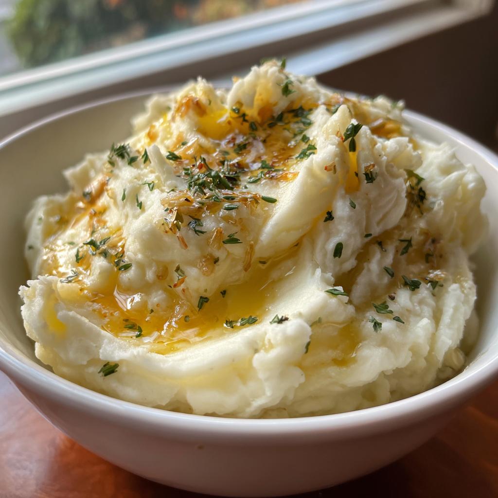 Creamy Garlic Butter Mashed Potatoes