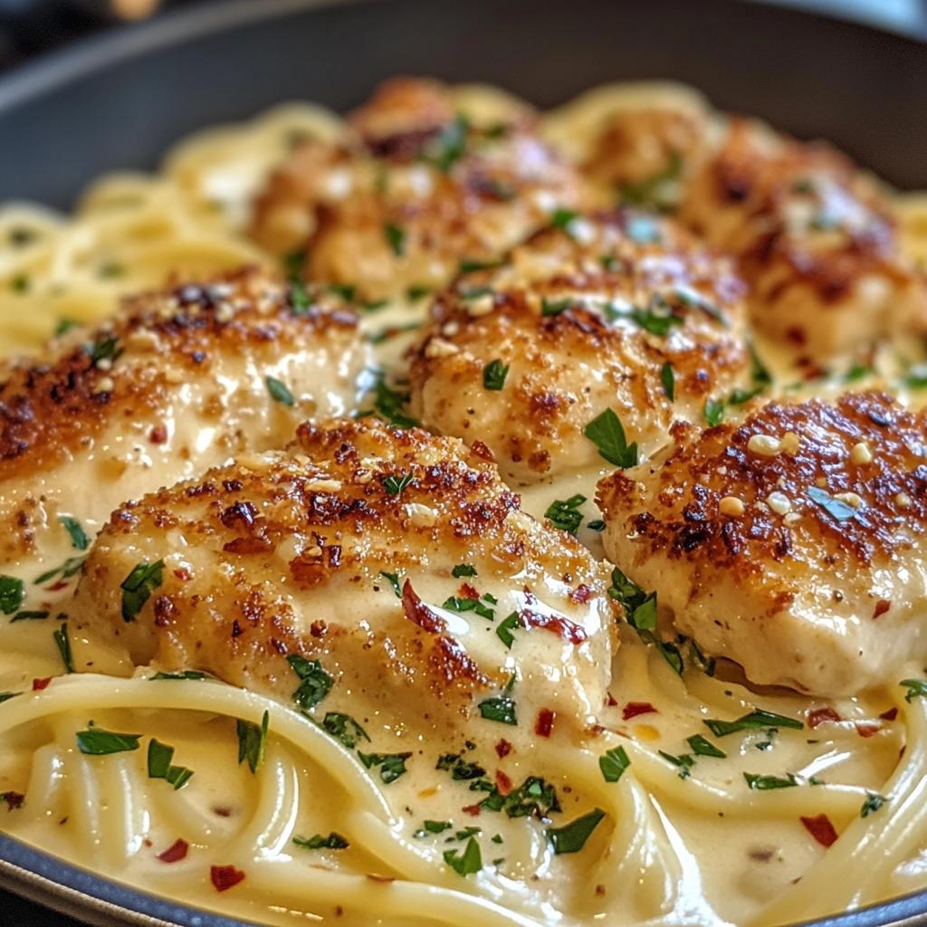 Creamy Garlic Parmesan Chicken Scampi - Ready in 30 Minutes!