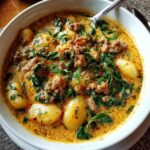 Creamy Italian Sausage Gnocchi Soup