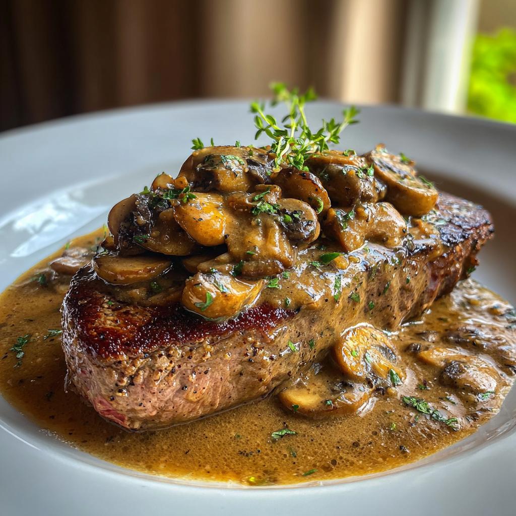 Creamy Mushroom Steak