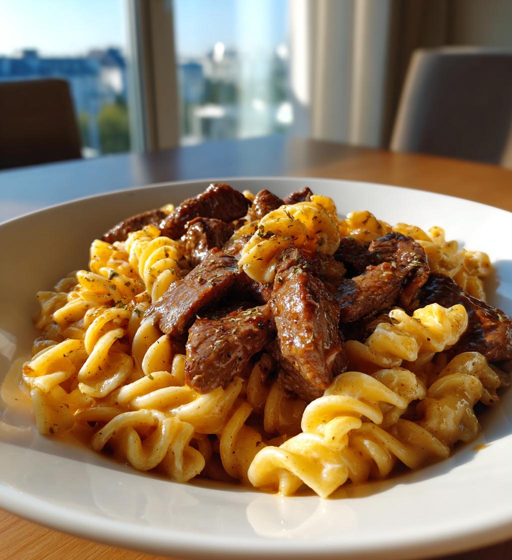Creamy Steak Pasta