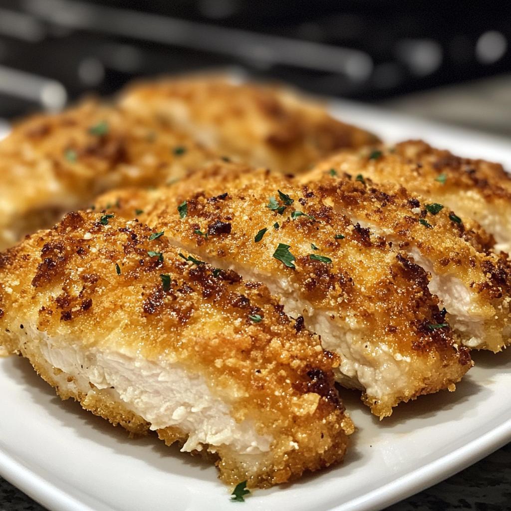 Crispy Air Fryer Parmesan Crusted Chicken Recipe
