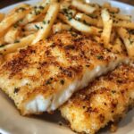 Crispy Breaded Fish with Parmesan Fries