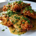 Crispy Chicken in a Creamy Dijon Mustard Sauce