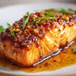 Crispy Honey Garlic Glazed Salmon Delight