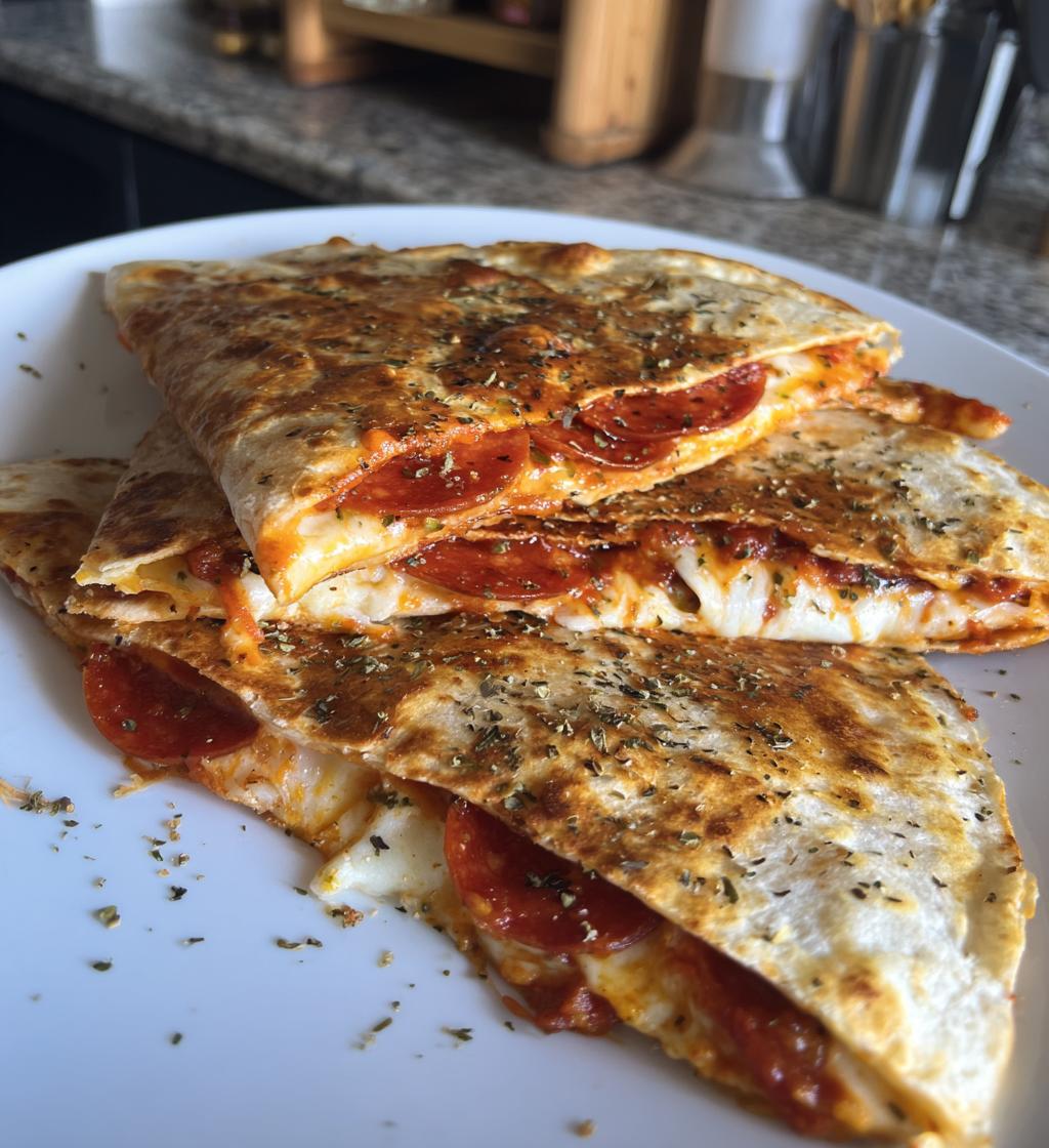 Crispy Italian-Style Pizza Quesadillas