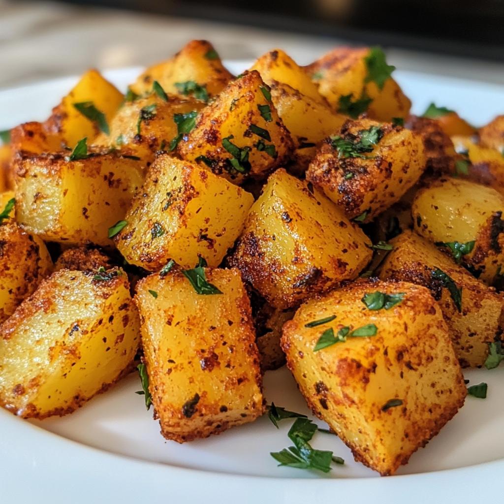 Crispy Spiced Potato Bites with Herbs