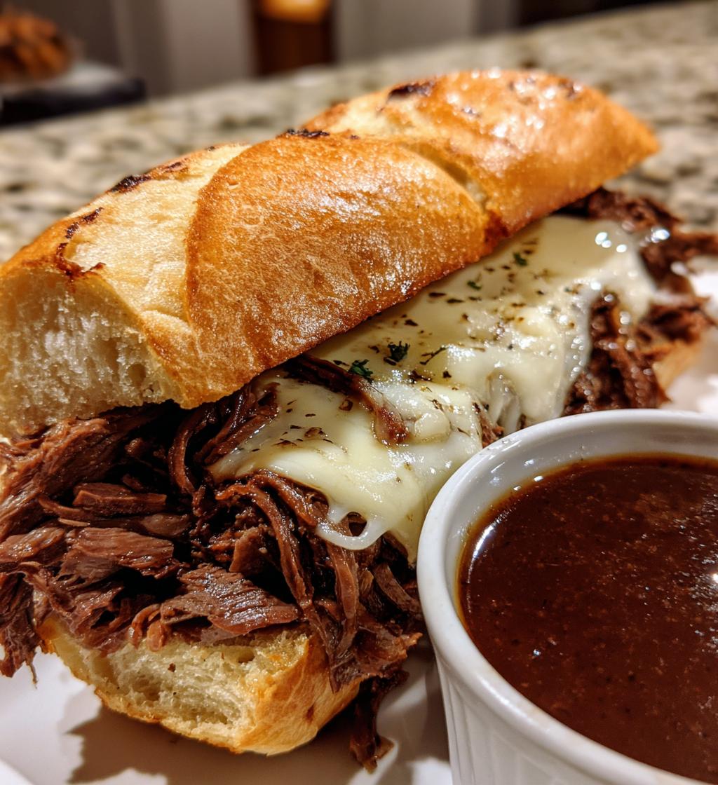 Crock Pot French Dip Sandwiches