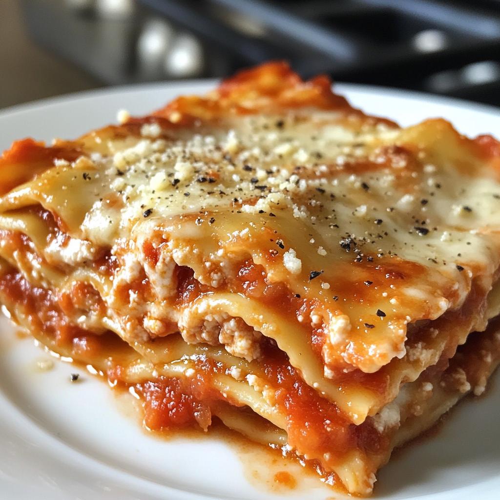 Crockpot Ravioli Lasagna