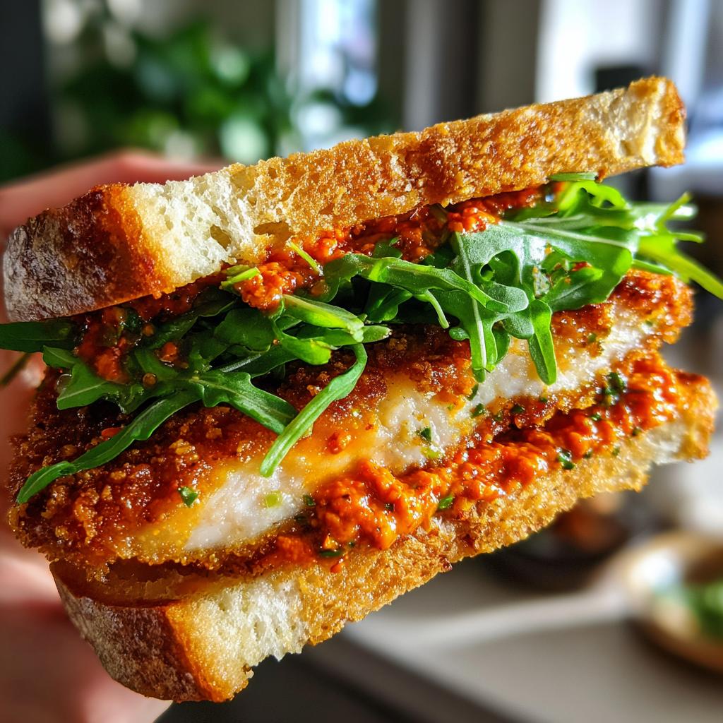 Crunchy Chicken Romesco Sandwich