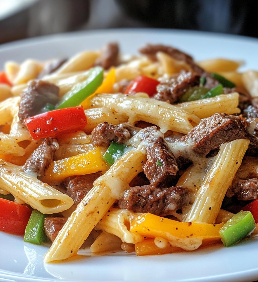 Delicious Philly Cheese Steak Pasta Recipe for Family Dinners