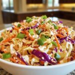Easy Crunchy Asian Cabbage Slaw with Addictive Sesame Dressing