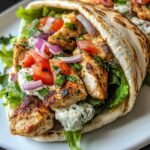 Easy Greek Chicken Gyros with Tzatziki (30-Minutes)