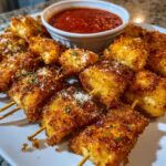 Fried Ravioli on Skewers