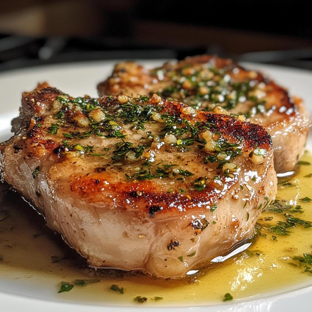Garlic Butter Pan Seared Pork Chops (20-Minutes)