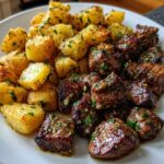 Garlic Butter Steak Bites with Crispy Potatoes