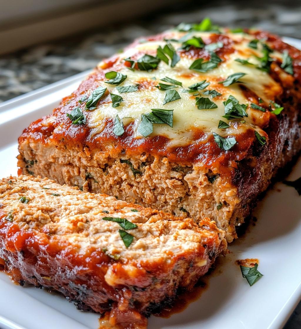Garlic Chicken Parmesan Meatloaf – Juicy & Flavorful