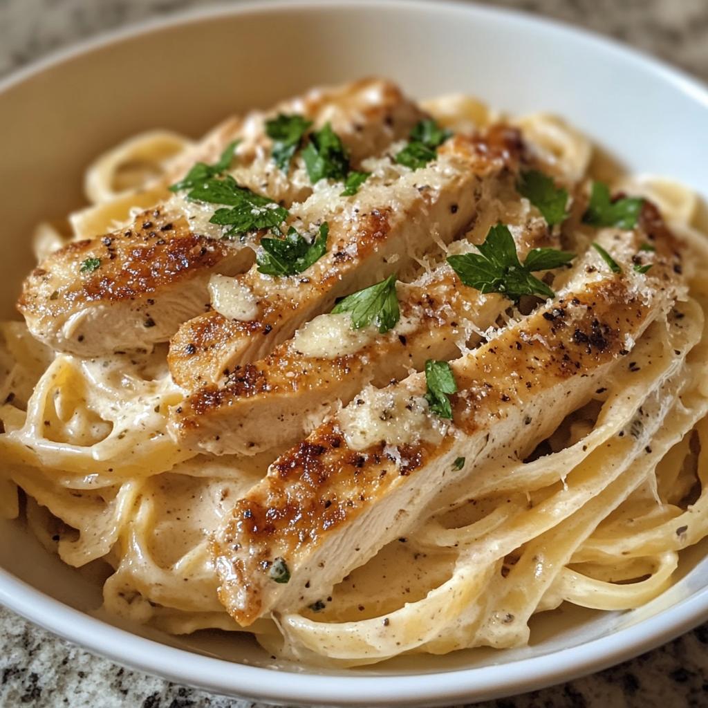 Garlic Parmesan Chicken Pasta | Creamy Italian-inspired Comfort Food Recipe