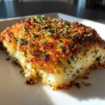 Garlic Parmesan Crusted Halibut