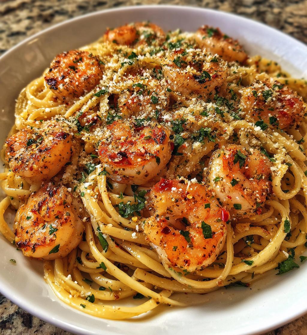 Garlic Shrimp Pasta