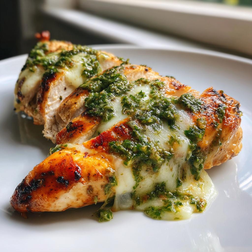 Grilled Salsa Verde Pepper Jack Chicken Recipe