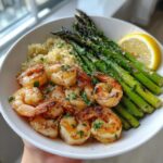 Grilled Shrimp Bowl with Asparagus