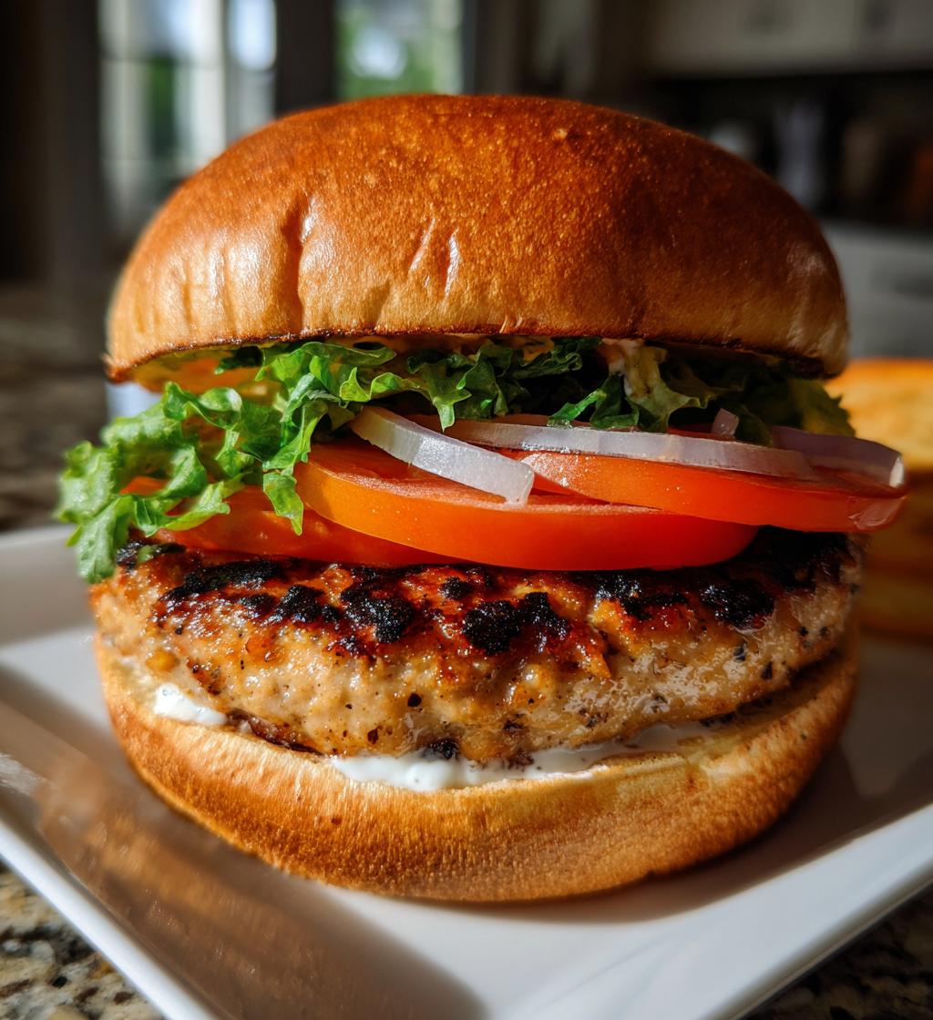 Grilled Turkey Burgers with Ranch Seasoning