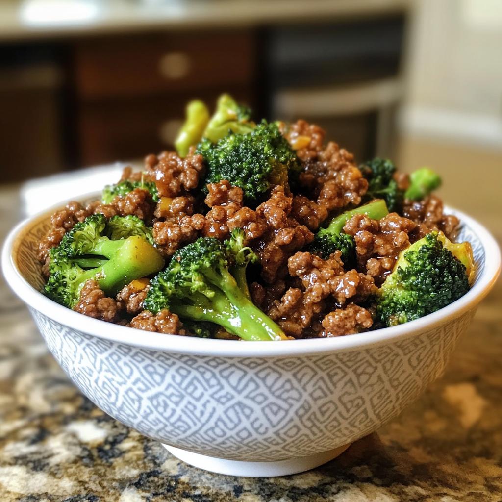 Ground Beef and Broccoli