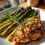 Herbed Butter Chicken with Crispy Asparagus