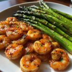 Honey Garlic Glazed Shrimp with Roasted Asparagus