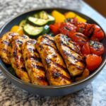 Honey Mustard Chicken Bowl with Grilled Vegetables