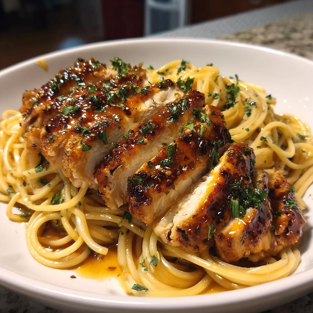 Honey Pepper Chicken Pasta Recipe