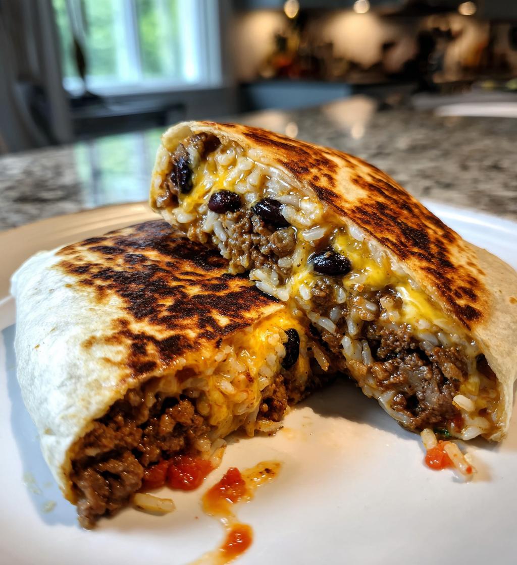 Juicy Stuffed Beef Burrito Recipe | Quick & Flavorful Dinner Idea