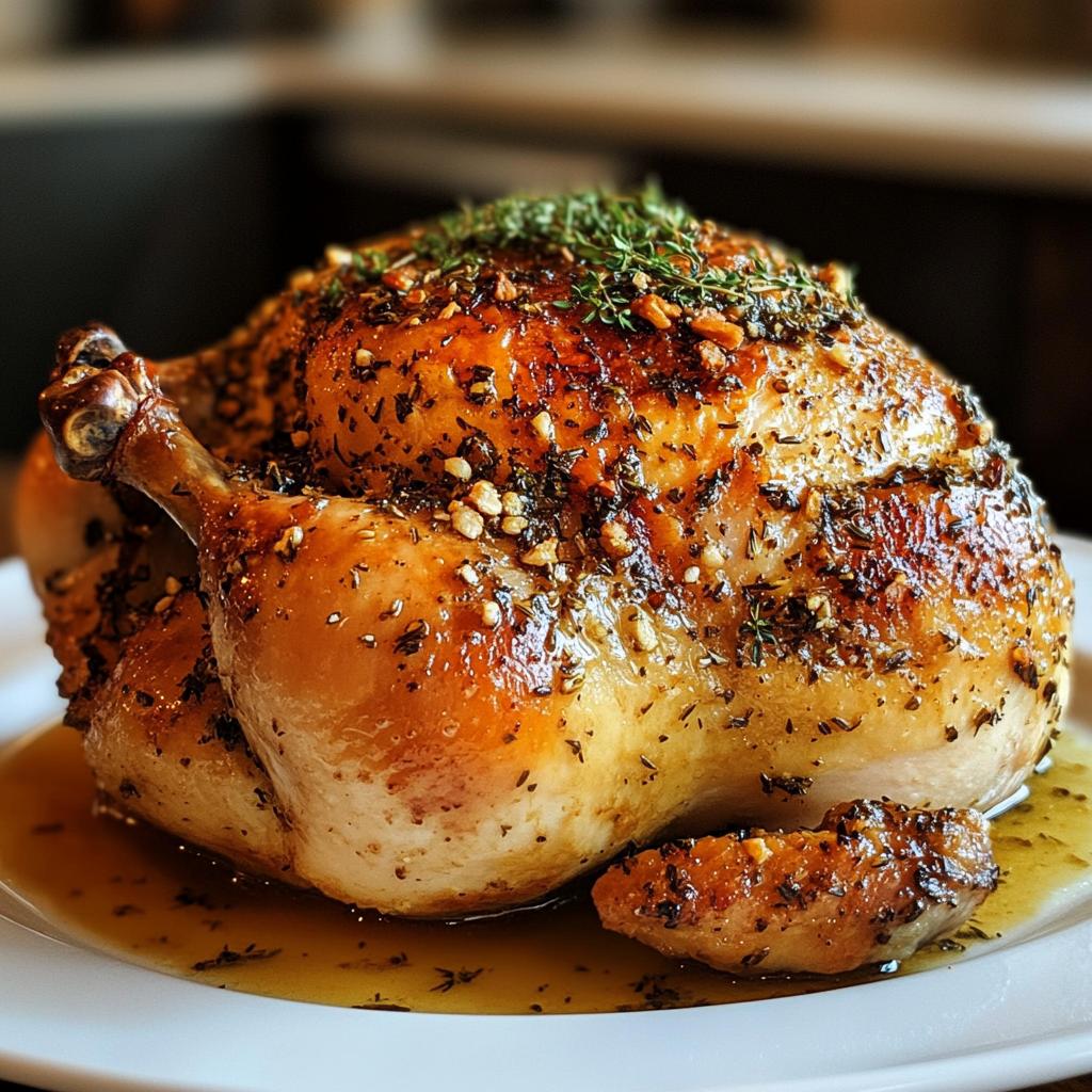 Juicy Whole Roasted Chicken Recipe .