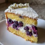 Lemon Blueberry Cream Cake