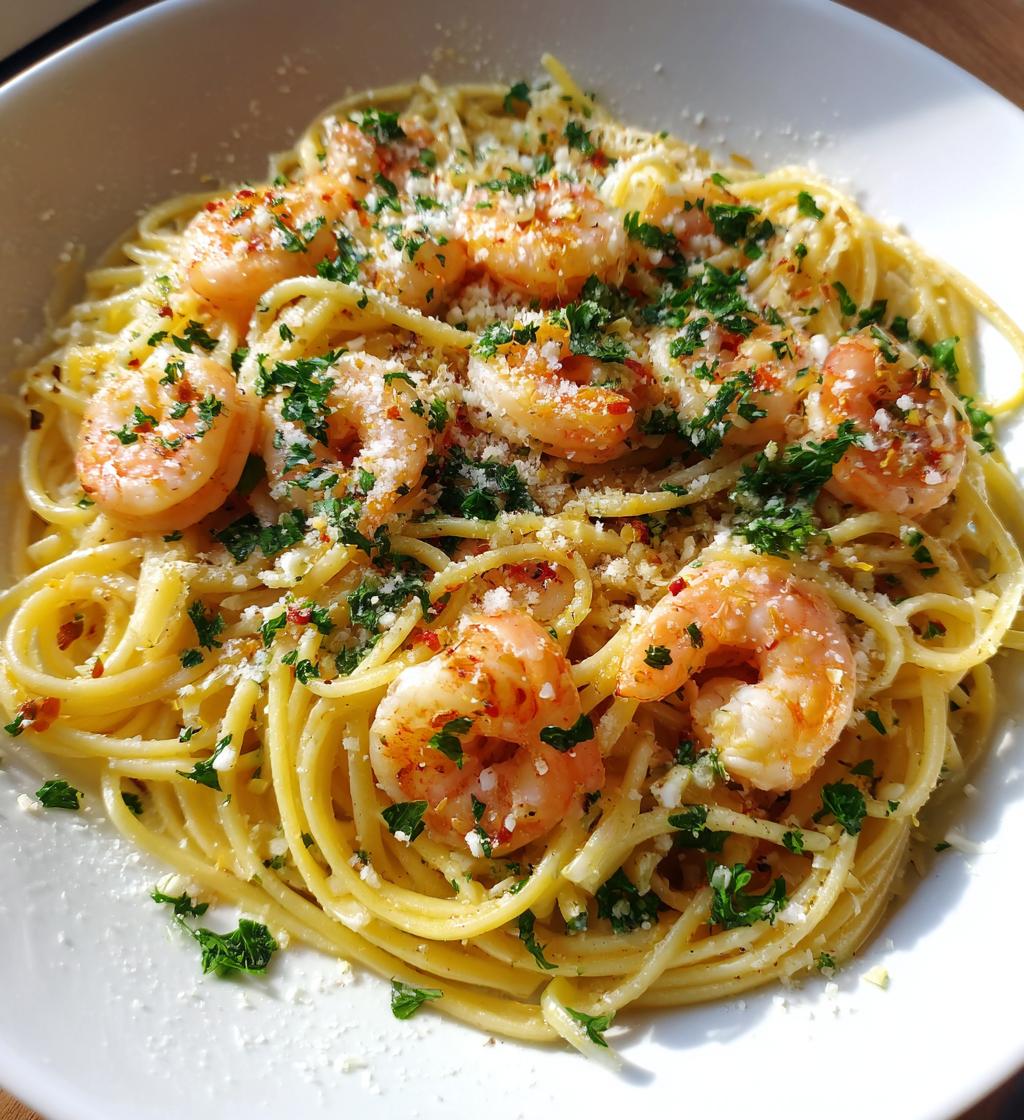 Lemon Shrimp Pasta