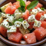 Melon and Feta Tetris Salad