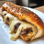 Mozzarella Cheese Steak Stromboli