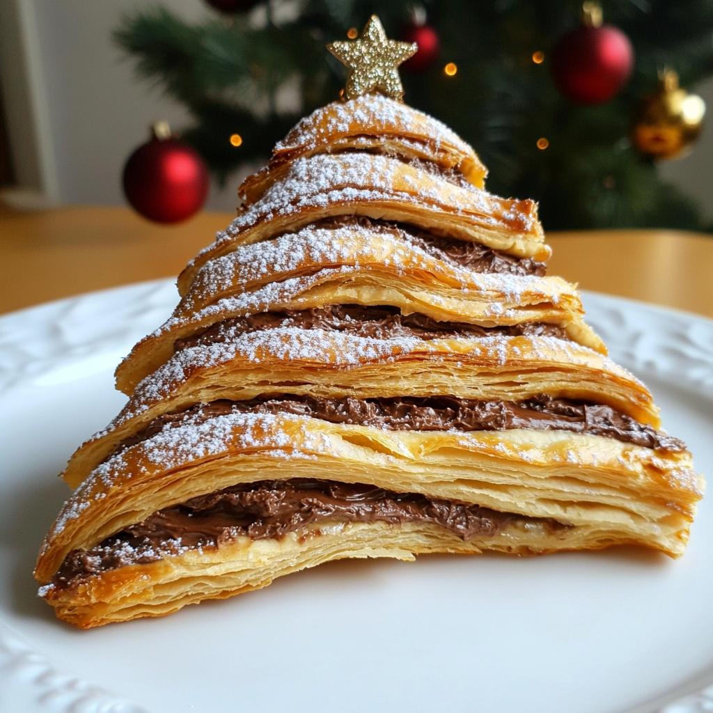 Nutella Christmas Tree Puff Pastry
