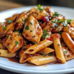 One-Pan Tangy Honey BBQ Chicken Penne