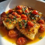 Pan-Seared Mediterranean Cod in Tomato Basil Sauce