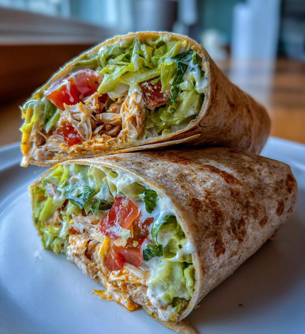 Quick & Easy Chicken Avocado Wrap