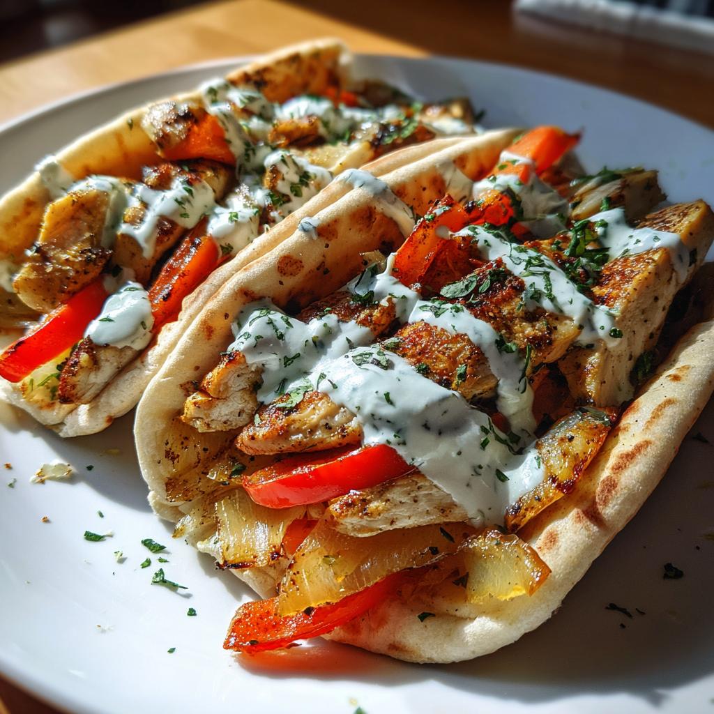 Sheet Pan Chicken Pitas with Herby Ranch
