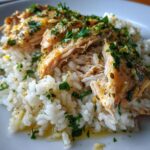 Slow Cooker Lemon Herb Chicken and Rice