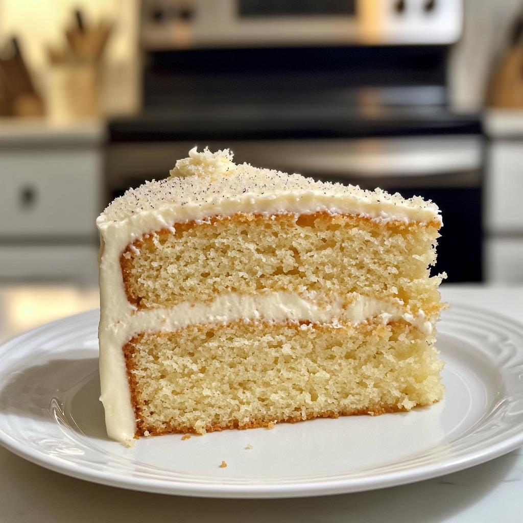 Sparkling Champagne-Inspired Vanilla Cake (non-alcoholic version)