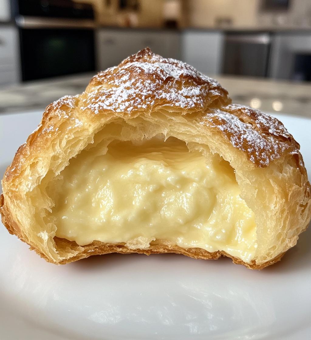 Special Italian Cream Puffs with Custard Filling