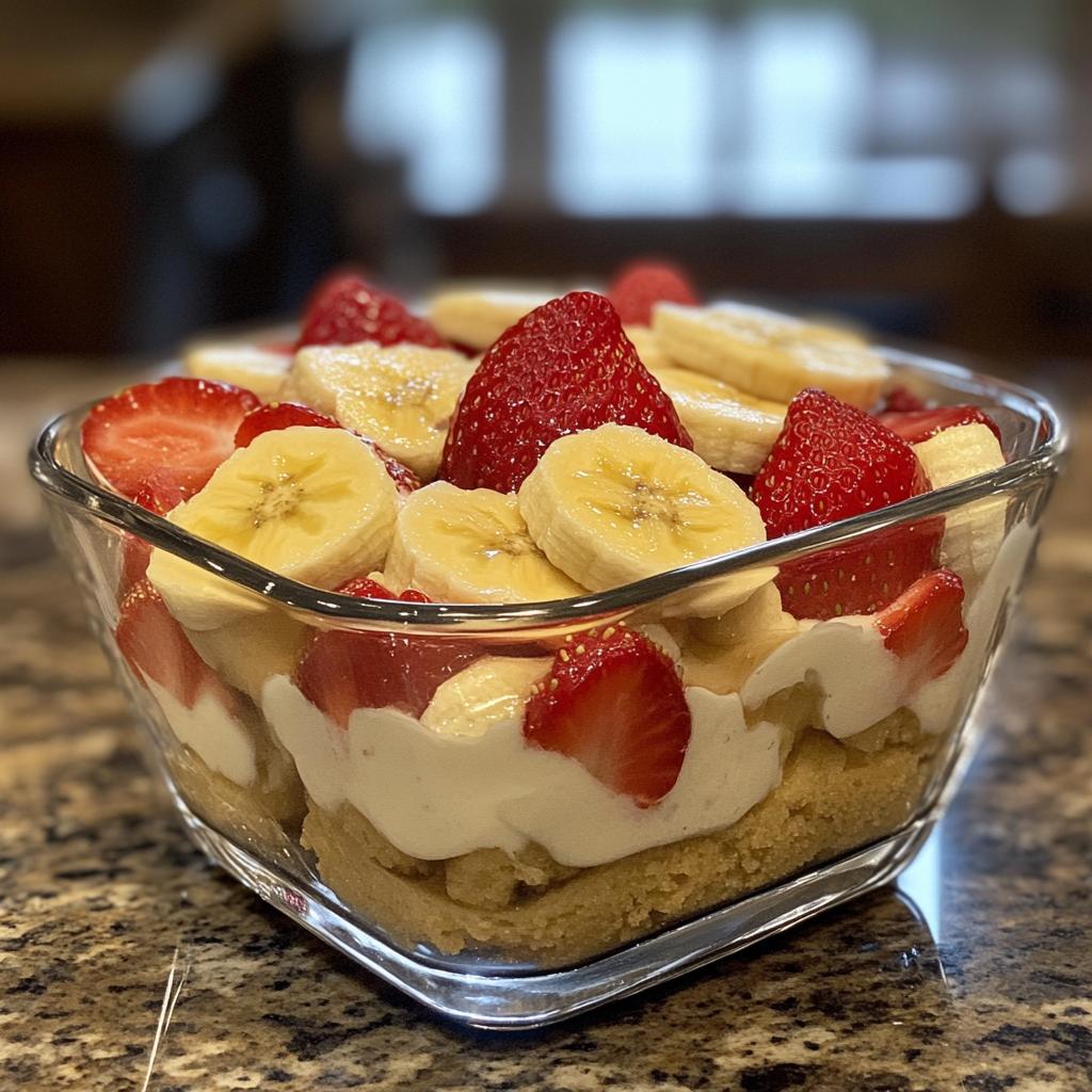 Strawberry Banana Pudding Dream – No-Bake Dessert Magic!