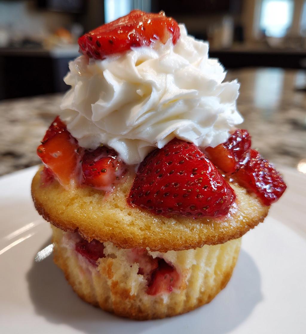 Strawberry Shortcake Cupcakes showcasing