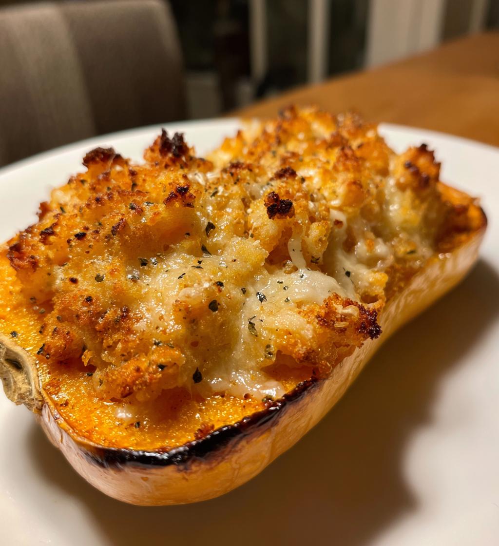 Stuffed Butternut Squash Gratin